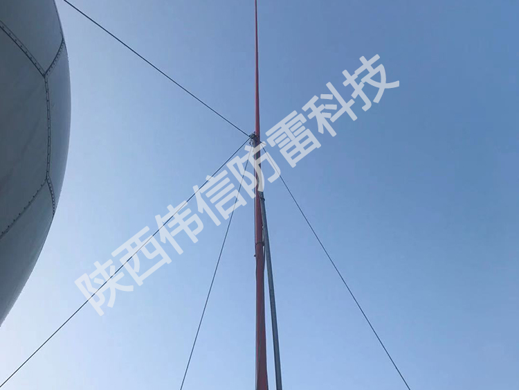 12米玻璃鋼避雷針，衛(wèi)星通訊站避雷針產(chǎn)品展示三