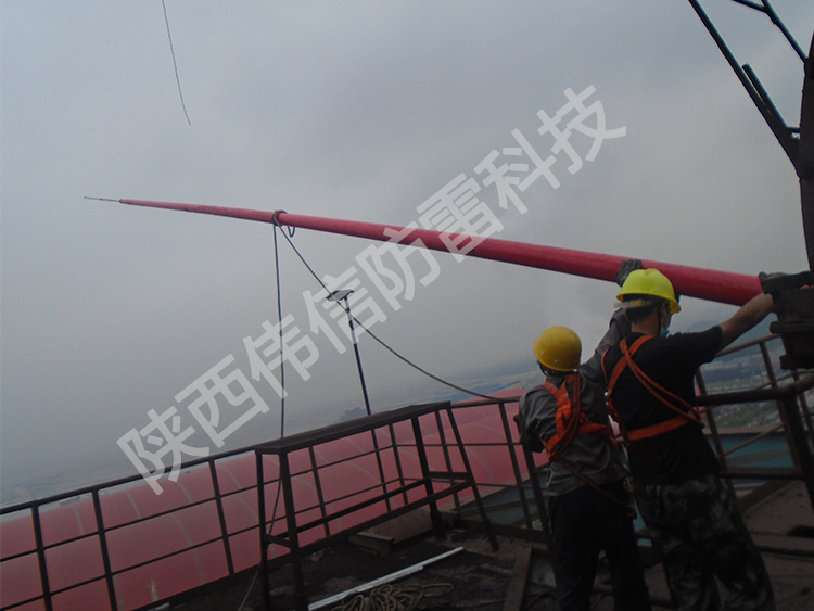 16米玻璃鋼避雷針，工廠專用抗干擾防側(cè)擊絕緣避雷針產(chǎn)品展示三