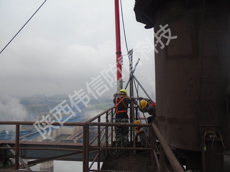 16米玻璃鋼避雷針，工廠專用抗干擾防側(cè)擊絕緣避雷針產(chǎn)品展示四